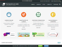 Tablet Screenshot of formacionenrede.com